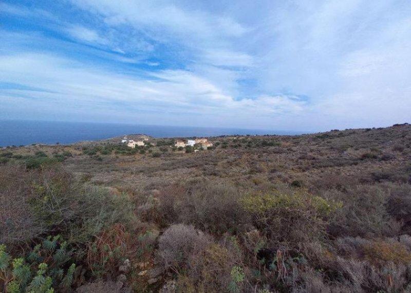 Kokkino Chorio Kreta, Kokkino Chorio: Baugrundstück mit Panoramablick auf das Meer zu verkaufen Grundstück kaufen